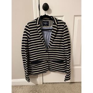 Pepe Jeans -‎ Blue/Rope Striped Jacket/Blazer, Women's Sz Large